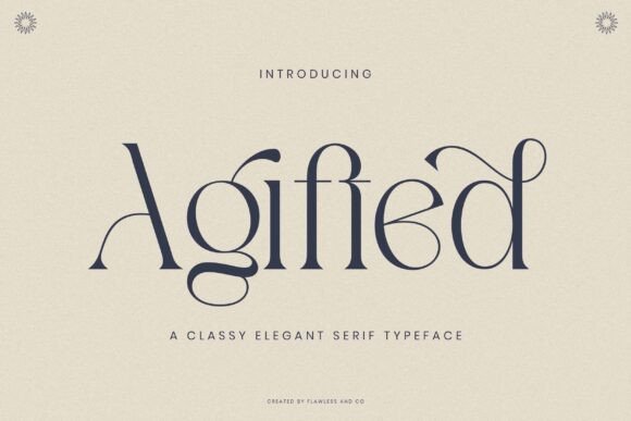 Agifted: A Classy Font for Business Success