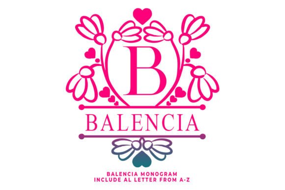Balencia Monogram Font