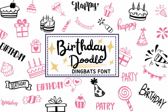 Birthday Doodle Font Review