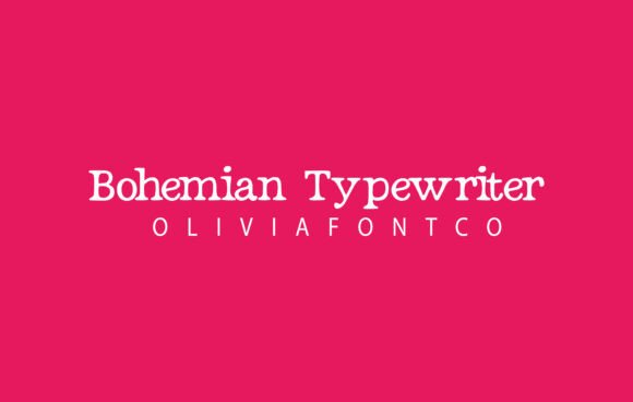 Bohemian Typewriter: A Handwritten Serif Font That Adds Warmth to Your Brand