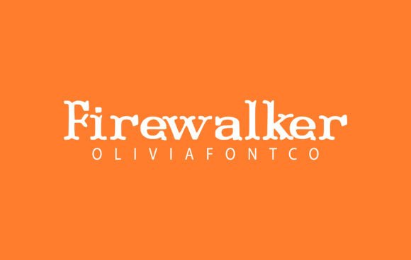 Firewalker: A Handwritten Font with Editorial Warmth and Character