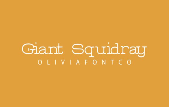 Giant Squidray: A Handwritten Serif Font for Modern Web Design
