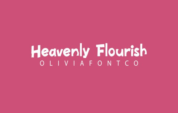 Heavenly Flourish: A Handwritten Serif Font with Romantic Appeal
