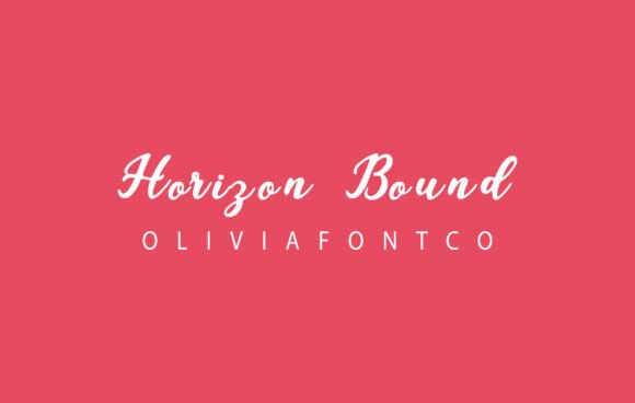 Horizon Bound Font: A Handwritten Sans for Romantic Branding