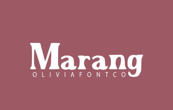 Marang: A Serif Font with Romantic Rhythm