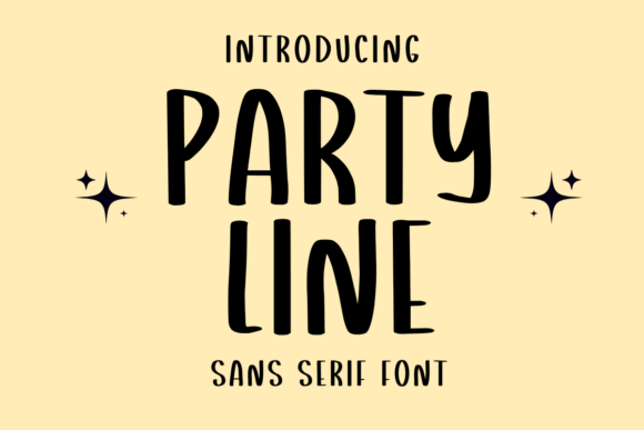 Party Line: A Whimsical Sans Serif for Branding