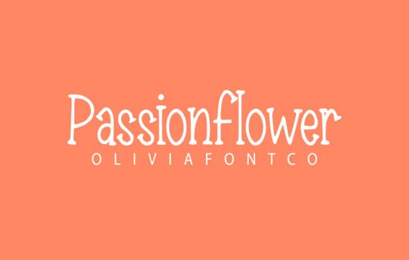 Passionflower: A Serif Font with Handwritten Romance