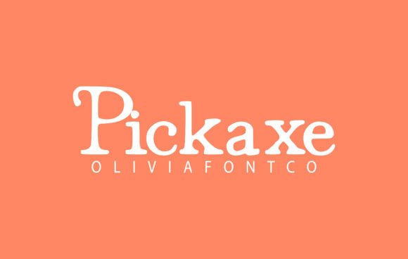 Pickaxe Font: A Handwritten Serif for Editorial Design and Publishing