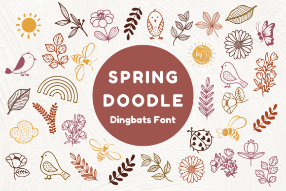 Spring Doodle Font for Creative Projects